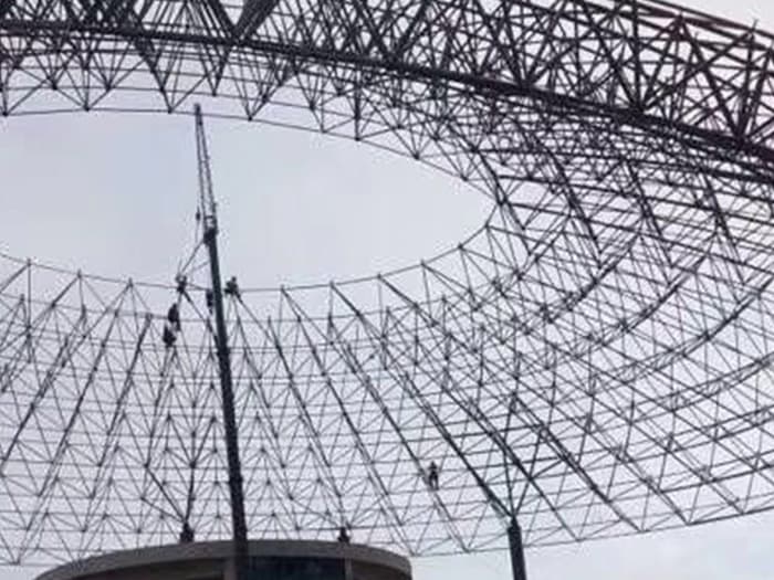 五大连池篮球馆球形网架厂家价格