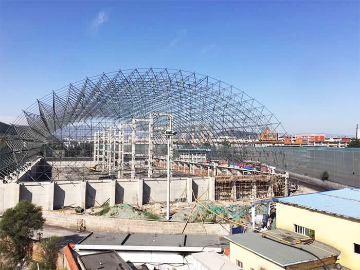 五大连池煤矿储煤棚网架工程