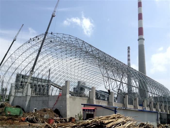 五大连池煤机油桶翘工程网架